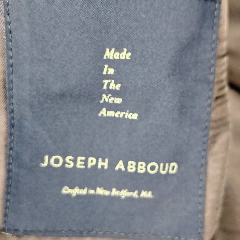 Joseph Abboud Mens 42R Blazer Brown Houndstooth 100% Wool Academic Heritage
